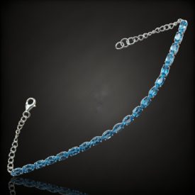 Topáz ezüst karkötő