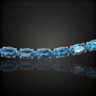 Topáz ezüst karkötő