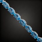 Topáz ezüst karkötő