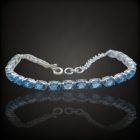 Topáz ezüst karkötő