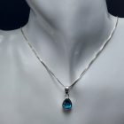 Topáz ezüst medál