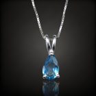 Topáz ezüst medál