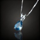 Topáz ezüst medál