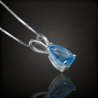 Topáz ezüst medál