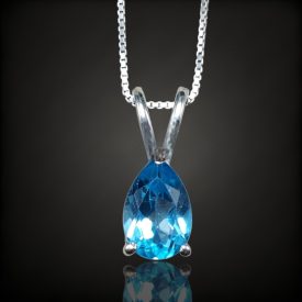 Topáz ezüst medál