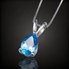 Topáz ezüst medál