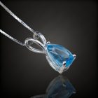 Topáz ezüst medál