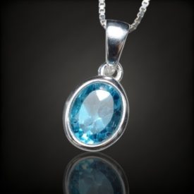 Topáz ezüst medál