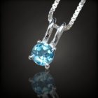 Topáz ezüst medál