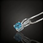 Topáz ezüst medál