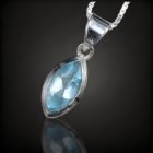 Topáz ezüst medál