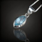 Topáz ezüst medál