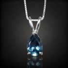 Topáz ezüst medál