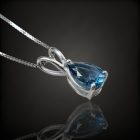Topáz ezüst medál
