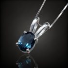 Topáz ezüst medál