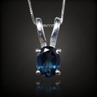 Topáz ezüst medál