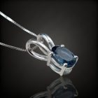 Topáz ezüst medál