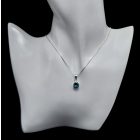 Topáz ezüst medál