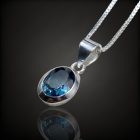 Topáz ezüst medál