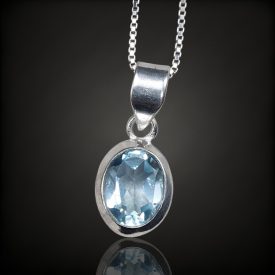 Topáz ezüst medál