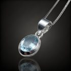 Topáz ezüst medál