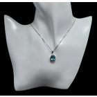 Topáz ezüst medál