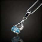 Topáz ezüst medál