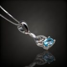 Topáz ezüst medál