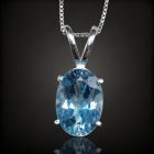 Topáz ezüst medál