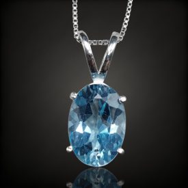 Topáz ezüst medál