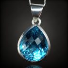 Topáz ezüst medál