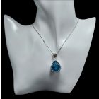 Topáz ezüst medál