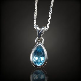 Topáz ezüst medál