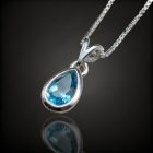 Topáz ezüst medál