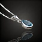 Topáz ezüst medál