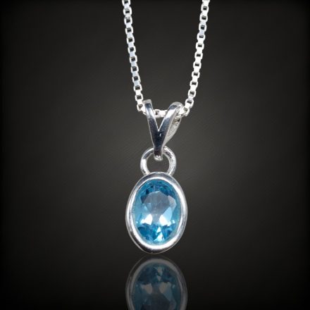 Topáz ezüst medál