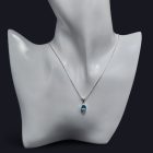 Topáz ezüst medál