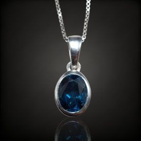 Topáz ezüst medál