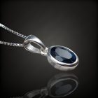 Topáz ezüst medál