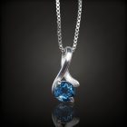 Topáz ezüst medál