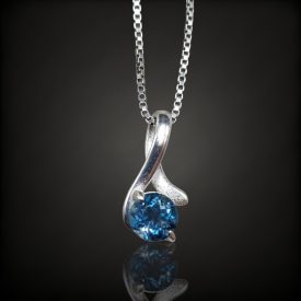 Topáz ezüst medál