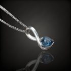 Topáz ezüst medál