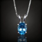 Topáz ezüst medál