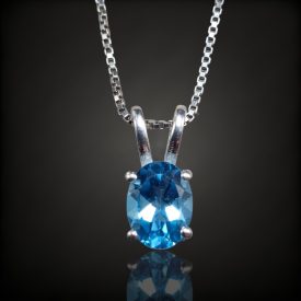 Topáz ezüst medál