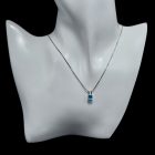 Topáz ezüst medál