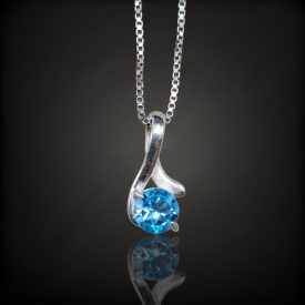 Topáz ezüst medál