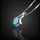 Topáz ezüst medál