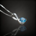 Topáz ezüst medál