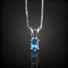 Topáz ezüst medál