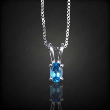 Topáz ezüst medál